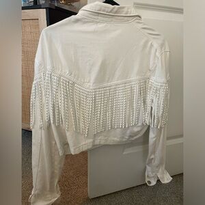 Vestique white jean jacket